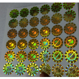 Großhandelspreis Silber PET angehoben 3d Metallplatte Logo Aufkleber