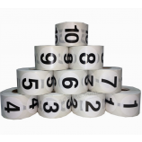 glanzend wit papier rond serienummer etiketten & stickers afdrukken
