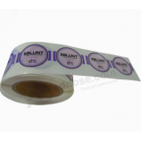 populaire groothandel logo print vinyl transparant clear label sticker
