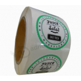 aangepaste afdrukken glanzend papier zelfklevende stickerrol