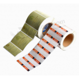 Papier autocollant autocollant personnalisé coloré imprimé en rouleau