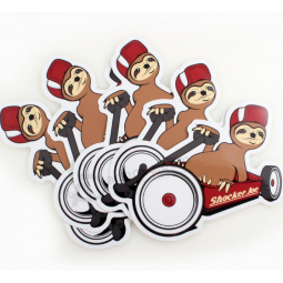 bedrukt papier mooie cartoon label en sticker