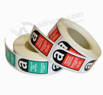Printed custom paper adhesive label sticker in roll recycled