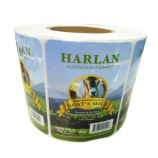 Adhesivos de papel adhesivos impresos de superficie mate personalizados
