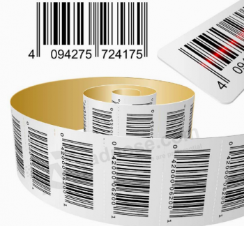 White heat sensitive paper roll barcode sticker