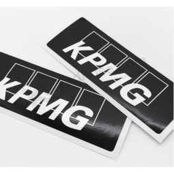 zelfklevende glanzende logo gedrukt aangepaste brief zegel sticker label