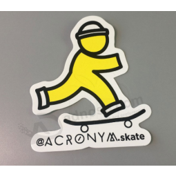 gepersonaliseerde UV-coating Die Cut logo waterdichte custom vinyl sticker