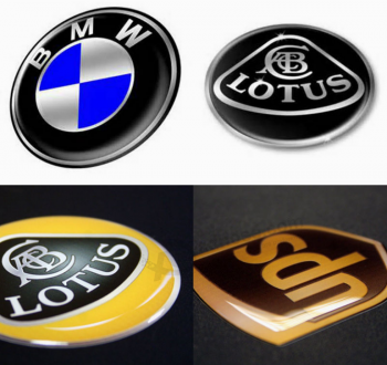 resin and epoxy logo 3m stickers custom made in china