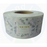 zelfklevende laminering witte papieren sticker op rol