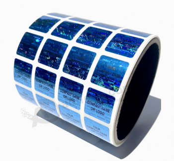 Лазерная PET наклейка с голограммой для упаковки бренда