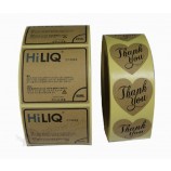 buen diseño personalizado impermeable troquelado logo pegatinas