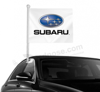 スバル車の旗スバル車の窓広告用