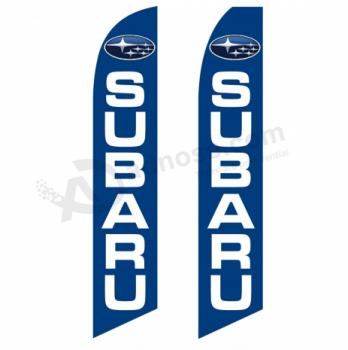 Drapeau publicitaire promotionnel Subaru Bannière en plumes Subaru imprimée