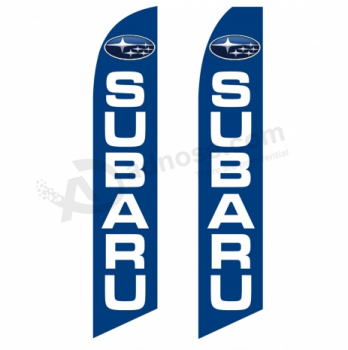 Promotional Subaru Advertising Flag Printed Subaru Feather Banner