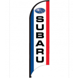 Digital printed advertising Subaru swooper banner flags