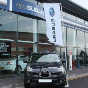 Geschäftswerbung Subaru flattern Flagge Subaru Swooper Banner