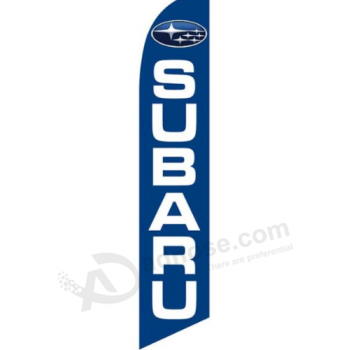Drapeaux promotionnels imprimés personnalisés avec le logo Subaru