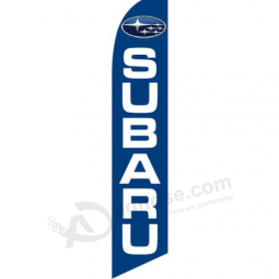 banderas de swooper con el logotipo de Subaru impreso personalizado promocional