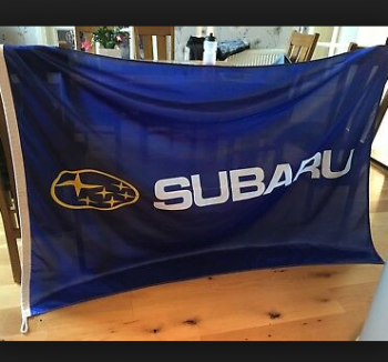 Subaru автомагазин выставка флаг Subaru летающий баннер
