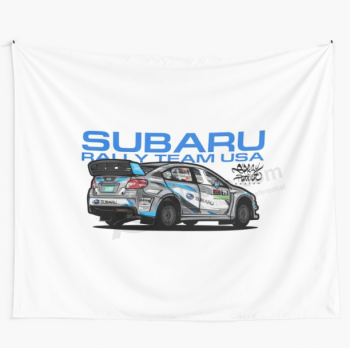 tamanho personalizado subaru racing banner bandeira de poliéster subaru