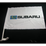 custom printing gebreide polyester subaru autoruit vlag