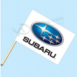 Usine personnalisée à la main agitant le drapeau Subaru en gros