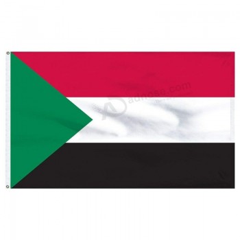 EINE neue 3x5 Sudan Flagge 3'x5 'Banner Messing Ösen verblassen im Freien Super Poly für Ihren Garten