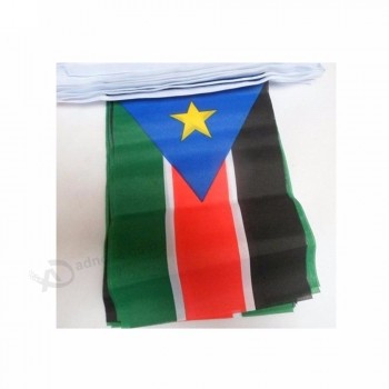 Stoter Drapeau Produits promotionnels Soudan du Sud Pays Bunting Drapeau String Flag