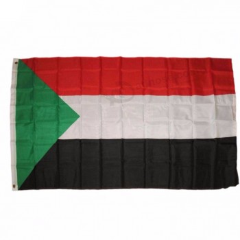 Impression personnalisée 2019 haute qualité drapeau du pays du Soudan