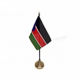 Silk Printing 68d Polyester South Sudan Country Table Flag