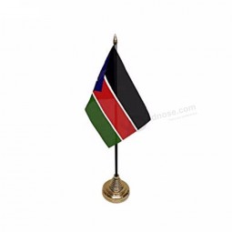 zijdedruk 68d polyester Zuid-Soedan land tafelvlag
