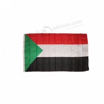 goedkope Sudan nationale 100% polyester vlag voor festival