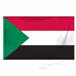 Hot Selling Flags Custom Digital Printed 3x5ft Big Flag Polyester National Sudan Flag