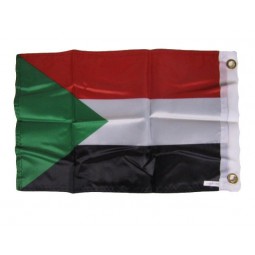 kundenspezifische Polyester-Sudan-Staatsflagge 100%