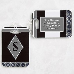 Custom Frequent Flyer Personalized Luggage Tag Set