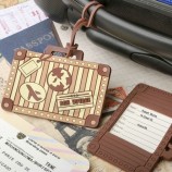 Étiquette de bagage de conception de valise vintage L’usine de faveurs