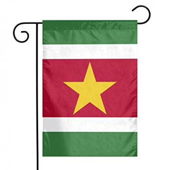 Bandera de poliéster con mangas suriname de 12 