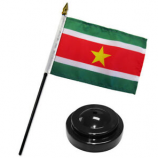 Factory direct sale polyester Suriname desk top flags