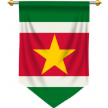 decotive Suriname National Wimpel Flagge zum Aufhängen