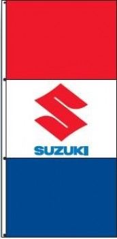 Distribuidor Suzuki drapeado bandera bandera con alta calidad
