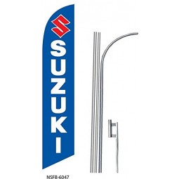 (5) cinq SUZUKI 15' Swooper #8 Feather Flags KIT