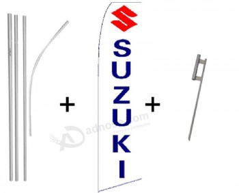 Suzuki Quantité 2 Super Flag & Pole Kits