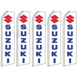 5 флагов перо трепет мухи suzuki логотип синий красный белый