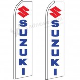 2 swooper flattern feder flagge suzuki logo blau rot weiß