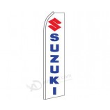 K's новинки Suzuki белый / синий Swooper супер перо рекламный флаг