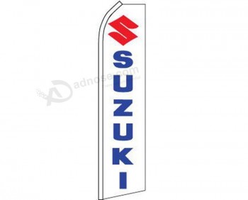 K’s Novelties Suzuki Blanc & Bleu Super Super Feather Drapeau publicitaire