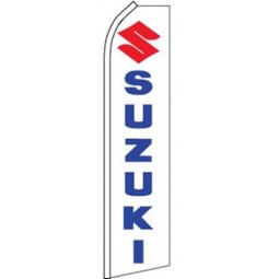 Swooper bandiera bandiera piuma suzuki logo blu Rosso bianco