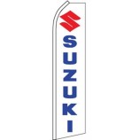 swooper flutter veer vlag suzuki logo blauw rood wit