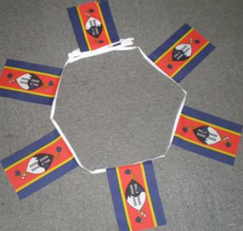Banderas de la bandera del empavesado del país de Swazilandia para la celebración