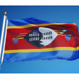 polyester 3x5ft bedrukte nationale vlag van swaziland